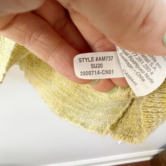 J. Crew Womens Green/Yellow Sz XXL Linen Ruffle Sleeveless Knit Blouse Top - Picture 5 of 8